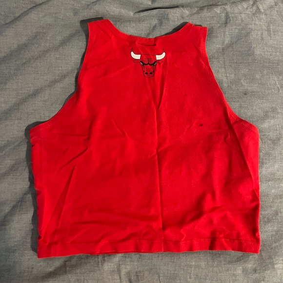 NBA Chicago Bulls Rhinestone Crop Top - Picture 4 of 6
